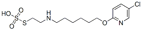 Thiosulfuric acid hydrogen S-[2-[[6-[(5-chloro-2-pyridyl)oxy]hexyl]amino]ethyl] ester