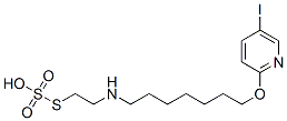 Thiosulfuric acid hydrogen S-[2-[[7-[(5-iodo-2-pyridinyl)oxy]heptyl]amino]ethyl] ester