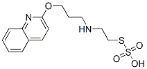 Thiosulfuric acid hydrogen S-[2-[[3-(2-quinolinyloxy)propyl]amino]ethyl] ester