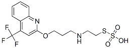 Thiosulfuric acid hydrogen S-[2-[[3-[[4-(trifluoromethyl)-2-quinolinyl]oxy]propyl]amino]ethyl] ester