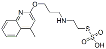 Thiosulfuric acid hydrogen S-[2-[[3-[(4-methyl-2-quinolinyl)oxy]propyl]amino]ethyl] ester