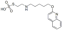 Thiosulfuric acid hydrogen S-[2-[[5-(2-quinolinyloxy)pentyl]amino]ethyl] ester