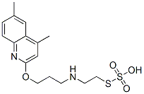 Thiosulfuric acid hydrogen S-[2-[[3-[(4,6-dimethyl-2-quinolinyl)oxy]propyl]amino]ethyl] ester