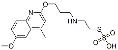 Thiosulfuric acid hydrogen S-[2-[[3-[(6-methoxy-4-methyl-2-quinolinyl)oxy]propyl]amino]ethyl] ester