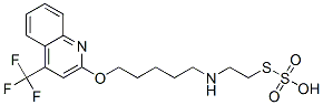 Thiosulfuric acid hydrogen S-[2-[[5-[[4-(trifluoromethyl)-2-quinolinyl]oxy]pentyl]amino]ethyl] ester