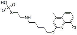 Thiosulfuric acid hydrogen S-[2-[[5-[(8-chloro-4-methyl-2-quinolyl)oxy]pentyl]amino]ethyl] ester