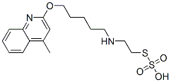 Thiosulfuric acid hydrogen S-[2-[[5-[(4-methyl-2-quinolinyl)oxy]pentyl]amino]ethyl] ester