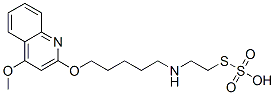 Thiosulfuric acid hydrogen S-[2-[[5-[(4-methoxy-2-quinolinyl)oxy]pentyl]amino]ethyl] ester