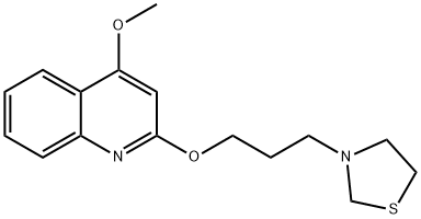 3-[3-(4-Methoxyquinolin-2-yloxy)propyl]thiazolidine