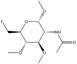 Methyl 2-(acetylamino)-6-fluoro-3-O,4-O-dimethyl-2,6-dideoxy-α-D-glucopyranoside
