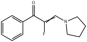 2-Propen-1-one, 2-fluoro-1-phenyl-3-(1-pyrrolidinyl)- (9CI)