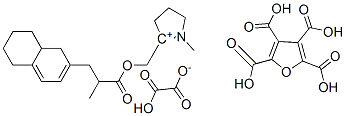 [[2-furan-tetrahydro-2-[(5,6,7,8-tetrahydro-2-naphthyl)methyl]propionyloxy]methyl]-1-methyl-2-pyrrolidinium hydrogen oxalate