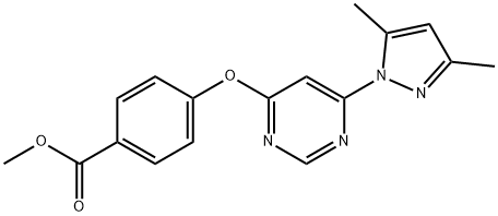 Methyl 4-((6-(3,5-dimethyl-1H-pyrazol-1-yl)pyrimidin-4-yl)oxy)benzoate