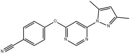 BENZONITRILE, 4-[[6-(3,5-DIMETHYL-1H-PYRAZOL-1-YL)-4-PYRIMIDINYL]OXY]-