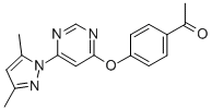 ETHANONE, 1-[4-[[6-(3,5-DIMETHYL-1H-PYRAZOL-1-YL)-4-PYRIMIDINYL]OXY]PHENYL]-