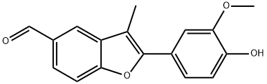 2-(4-Hydroxy-3-methoxyphenyl)-3-methyl-5-benzofurancarbaldehyde