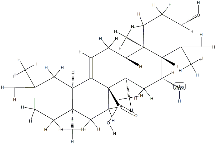 3β,6β-Dihydroxyolean-12-en-27-oic acid