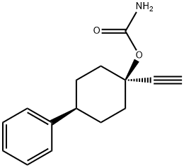 1-Ethynyl-4β-phenyl-1α-cyclohexanol carbamate