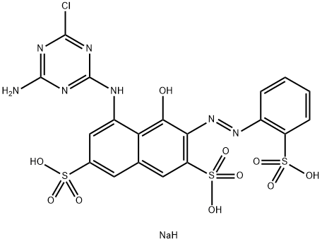 trisodium 5-[(4-amino-6-chloro-1,3,5-triazin-2-yl)amino]-4-hydroxy-3-[(2-sulphonatophenyl)azo]naphthalene-2,7-disulphonate