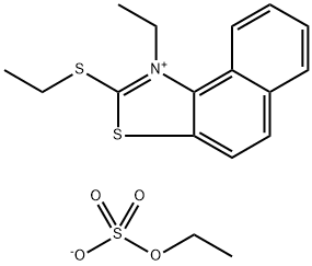 ethyl 1-ethyl-2-(ethylthio)naphtho[1,2-d]thiazolium sulphate