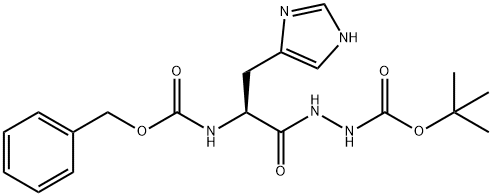 2-[(S)-3-(1H-Imidazol-4-yl)-1-oxo-2-[[(benzyloxy)carbonyl]amino]propyl]hydrazine-1-carboxylic acid tert-butyl ester