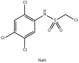 sodium chloro-N-(2,4,5-trichlorophenyl)methanesulphonamidate