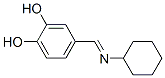 1,2-Benzenediol, 4-[(cyclohexylimino)methyl]- (9CI)