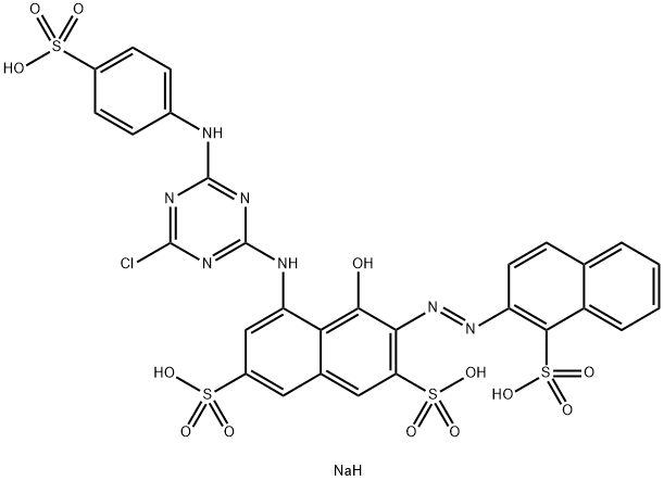 tetrasodium 5-[[4-chloro-6-[(4-sulphonatophenyl)amino]-1,3,5-triazin-2-yl]amino]-4-hydroxy-3-[(1-sulphonato-2-naphthyl)azo]naphthalene-2,7-disulphonate