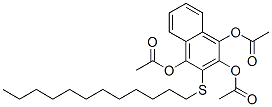 1,4-Bis(acetyloxy)-3-(dodecylsulfanyl)-2-naphthyl acetate
