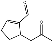 1-Cyclopentene-1-carboxaldehyde, 5-(2-oxopropyl)- (9CI)
