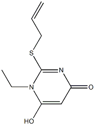 4(3H)-Pyrimidinone,3-ethyl-6-hydroxy-2-(2-propenylthio)-(9CI)