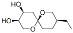 1,7-Dioxaspiro[5.5]undecane-3,4-diol, 9-ethyl-, (3R,4S,6S,9S)- (9CI)