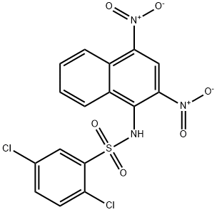 2,5-Dichloro-N-(2,4-dinitro-1-naphtyl)benzenesulfonamide