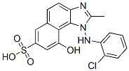 1-(2-chloroanilino)-9-hydroxy-2-methyl-1H-naphth[1,2-d]imidazole-7-sulphonic acid