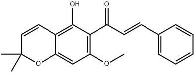 (2E)-1-(5-Hydroxy-7-methoxy-2,2-dimethyl-2H-1-benzopyran-6-yl)-3-phenyl-2-propen-1-one