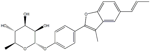 [4-[3-Methyl-5-[(E)-1-propenyl]benzofuran-2-yl]phenyl]6-deoxy-α-L-mannopyranoside