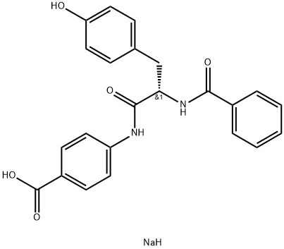 N-BENZOYL-L-TYROSINE P-AMIDOBENZOIC ACID SODIUM SALT