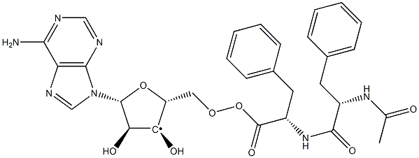 3'-O-(N-acetylphenylalanylphenylalanine)adenosine