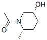3-Piperidinol, 1-acetyl-6-methyl-, (3R-cis)- (9CI)