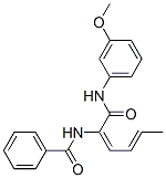Benzamide, N-[1-[[(3-methoxyphenyl)amino]carbonyl]-1,3-pentadienyl]- (9CI)