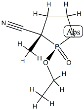 1,2-Thiaphospholane-3-carbonitrile,2-ethoxy-3-methyl-,2-oxide,(2R,3R)-rel-(9CI)