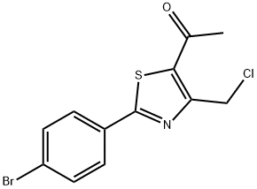1-[2-(4-Bromophenyl)-4-(chloromethyl)-1,3-thiazol-5-yl]ethanone
