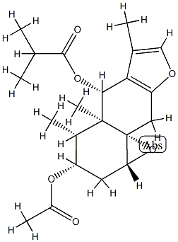 2-Methylpropionic acid [(1aR,9aS)-3α-acetoxy-1a,2,4,4a,5,9-hexahydro-4α,4aα,6-trimethyl-3H-oxireno[8,8a]naphtho[2,3-b]furan-5α-yl] ester