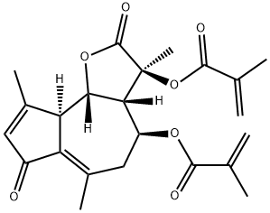Bis(2-methylpropenoic acid)2,3,3a,4,5,7,9a,9b-octahydro-3,6,9-trimethyl-2,7-dioxoazuleno[4,5-b]furan-3,4-diyl ester