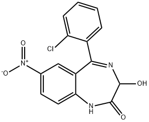 5-(2-Chlorophenyl)-1,3-dihydro-3-hydroxy-7-nitro-2H-1,4-benzodiazepin-2-one