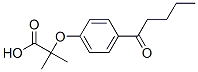 2-Methyl-2-[4-(1-oxopentyl)phenoxy]propanoic acid