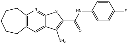 3-amino-N-(4-fluorophenyl)-6,7,8,9-tetrahydro-5H-cyclohepta[b]thieno[3,2-e]pyridine-2-carboxamide