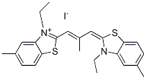 3-ethyl-2-[3-(3-ethyl-5-methyl-3H-benzothiazol-2-ylidene)-2-methylprop-1-enyl]-5-methylbenzothiazolium iodide
