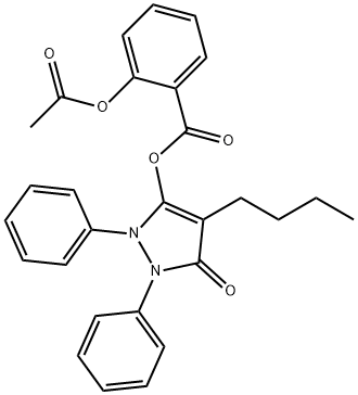 4-butyl-2,5-dihydro-5-oxo-1,2-diphenyl-1H-pyrazol-3-yl 2-(acetyloxy)benzoate