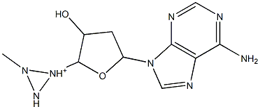 [5-(6-aminopurin-9-yl)-3-hydroxy-oxolan-2-yl]methylimino-imino-azanium